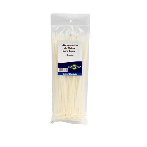 ABRAC NYLON BR 2.5MM X 200MM C/ 100 UN - BRASFORT