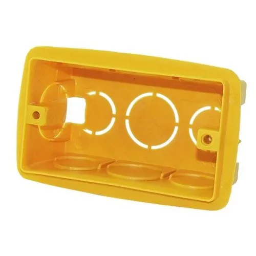 CAIXA DE LUZ 4 X 2  AMARELA - GERPLAST