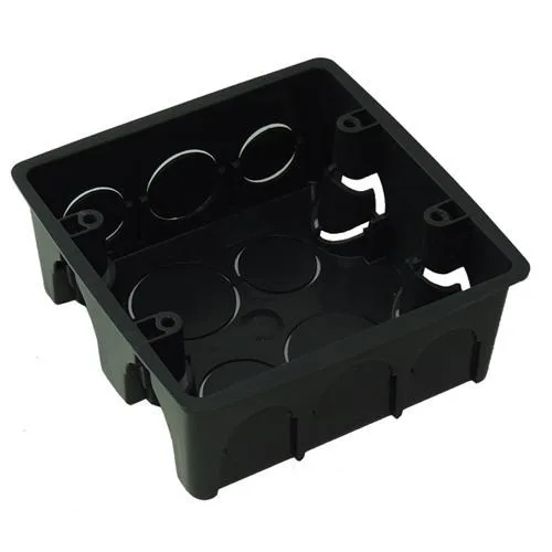 CAIXA DE LUZ 4 X 4  PRETA - GERPLAST