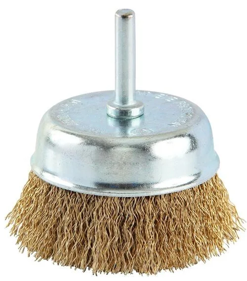 ESCOVA ACO COPO D. 75 MM C/ HASTE A/LT - BRASFORT