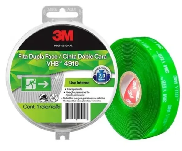 FITA DUPLA FACE VHB 12MM X 5M REF. 4910 - 3M