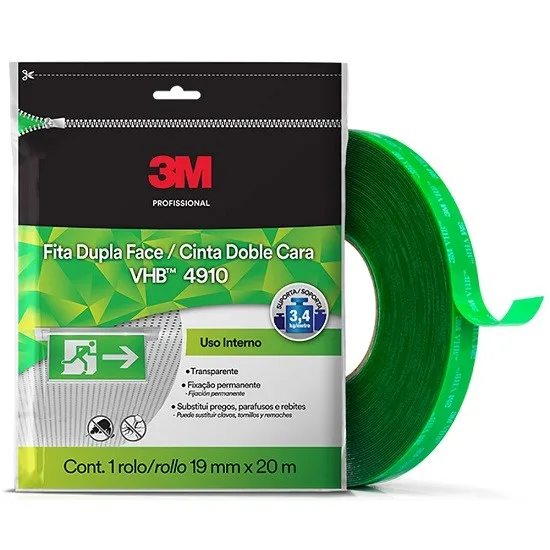 FITA DUPLA FACE VHB 19MM X 20M REF. 4910 - 3M