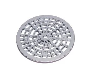 GRELHA ABS REDONDA CROMADO 100MM - LUCONI