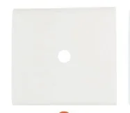 PLACA 4 X 4 COM FURO 9,5MM BRANCA LIZ - 57106/022