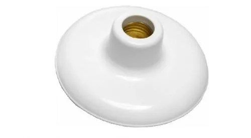 PLAFON C/ SOQUETE PORCELANA BRANCO BETEL