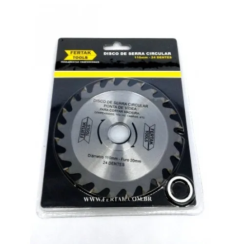DISCO SERRA CIRC. WIDEA 4.3/8 X 24D X 20MM - FERTAK