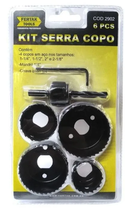JG. SERRA COPO 32 A 54MM A/C KIT C/ 6 PC - FERTAK