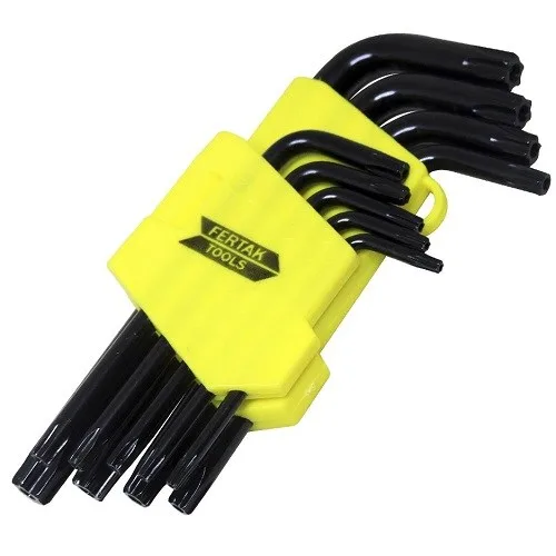 JG. CHAVE TORX CURTA C/ 9 PC CRV - FERTAK