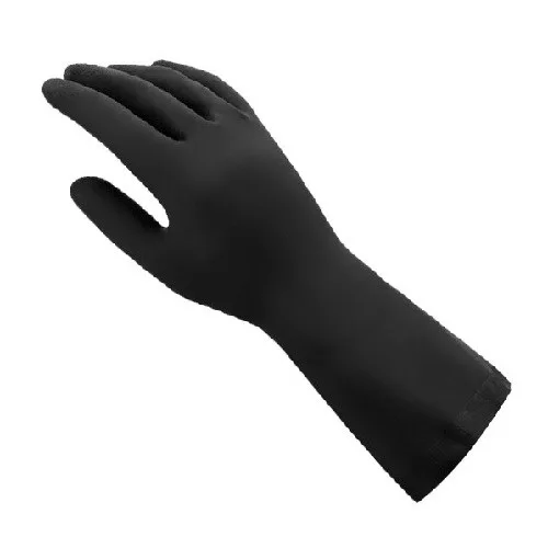 LUVA LATEX PRETA ANTIDERRAPANTE T. 8 (G) - MUCAMBO
