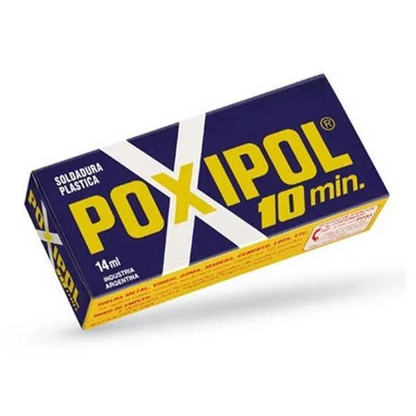 ADESIVO EPOXI LIQUIDO 10MIN CINZA C/ 6 UN - POXIPOL