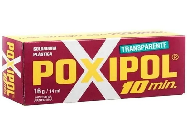 ADESIVO EPOXI LIQUIDO 10MIN TRANSPARENTE C/ 6 UN - POXIPOL