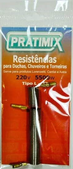 RESISTENCIA 3 TEMP. LORENZETTI 5500W 220V (B) - PRATIMIX