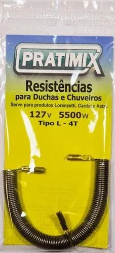 RESISTENCIA 4 TEMP. LORENZETTI 5500W 127V (C) - PRATIMIX
