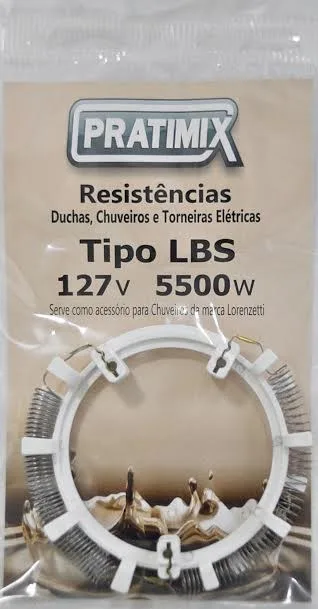 RESISTENCIA 4 TEMP. BELLA C/ SUPORTE LORENZETTI 5500W 127V (E) - PRATIMIX