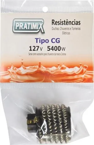 RESISTENCIA GORDUCHA CORONA 5400W 127V (W) - PRATIMIX