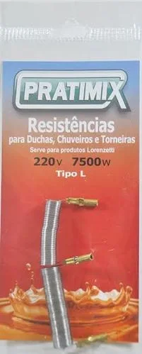 RESISTENCIA DUO LORENZETTI 7500W 220V (R) - PRATIMIX