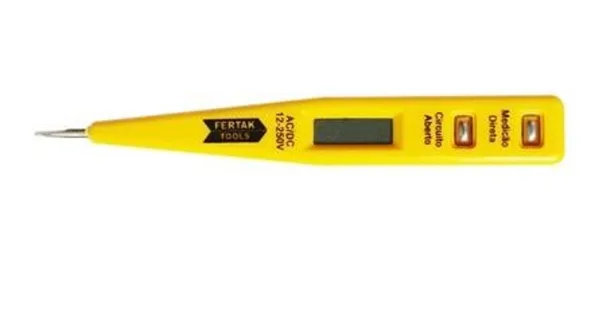 CHAVE TESTE DIGITAL VOLTAGEM/CORRENTE 12V 250V - FERTAK