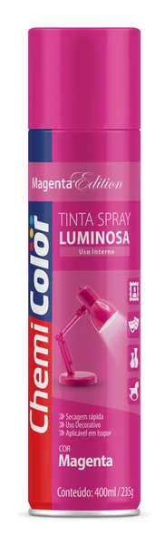 TINTA SPRAY CHEMICOLOR LUMINOSA 400ML - MAGENTA