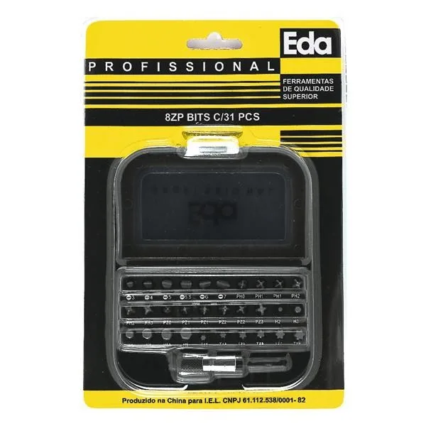 JG. BITS P/ PARAFUSADEIRA C/ 31 PC - EDA