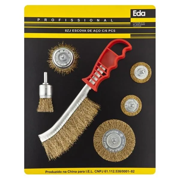 JG. ESCOVAS DE ACO CIRCULARES C/ 6 PC - EDA