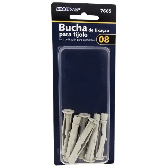 ENC. BUCHA DE FIXACAO TIJOLO B. 08  C/6 - BRASF