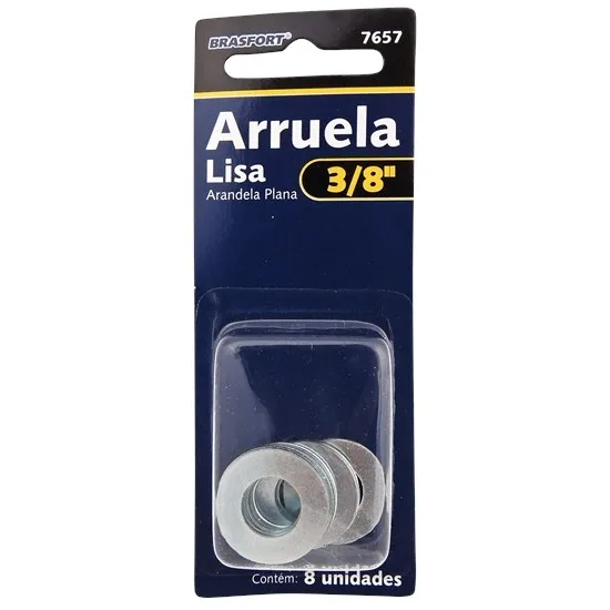 ENC. ARRUELA LISA (E) 3/8   C/8 - BRASFORT