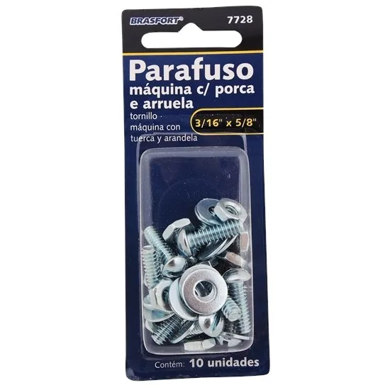 ENC. PARAF MAQ POR/ARR (D)3/16 X 5/8 C/10 - BRASF
