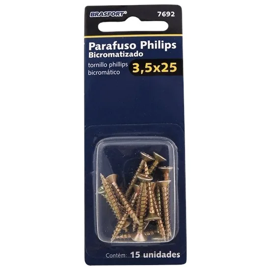 ENC. PARAF PHILIPS BICROM. 3,5 X 25  C/15 - BRASF
