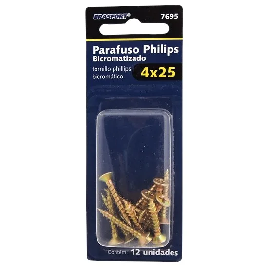 ENC. PARAF PHILIPS BICROM. 4,0 X 25  C/12 - BRASF