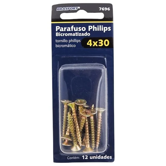 ENC. PARAF PHILIPS BICROM. 4,0 X 30  C/12 - BRASF