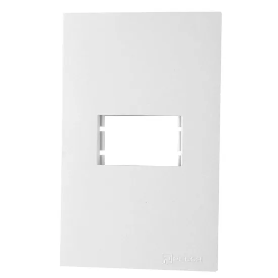 PEE UNA MAX PLACA 4X2 C/ 1 POSTO RETANGULAR BRANCO