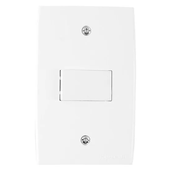 PEE UNA CJ. 1 INTERRUPTOR SIMPLES C/ PLACA BRANCO
