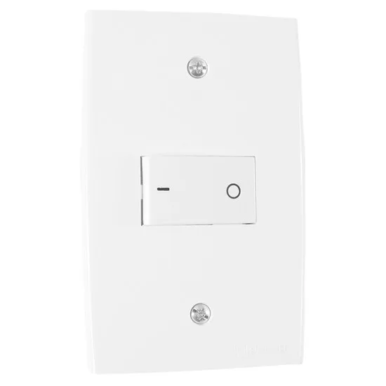 PEE UNA CJ. 1 INTERRUPTOR INTERMEDIARIO C/ PLACA BRANCO
