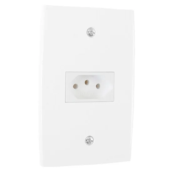 PEE UNA CJ. 1 TOMADA P/ INFORMATICA RJ45 CAT 5 BRANCO