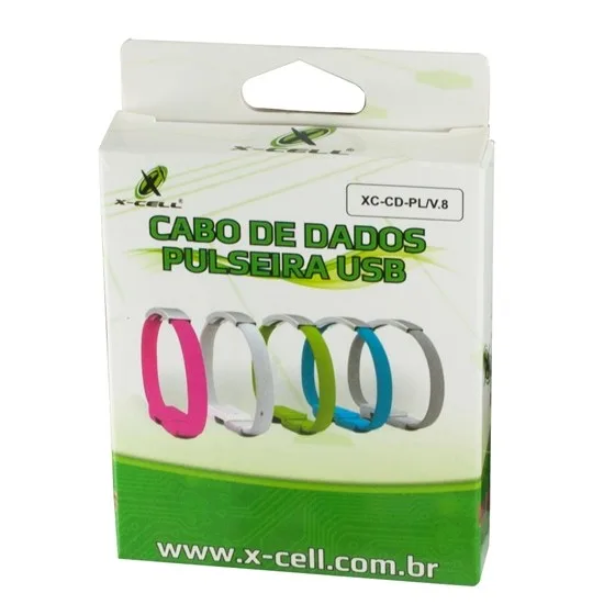 CABO DE DADOS PULSEIRA BRACELETE MICRO USB V8