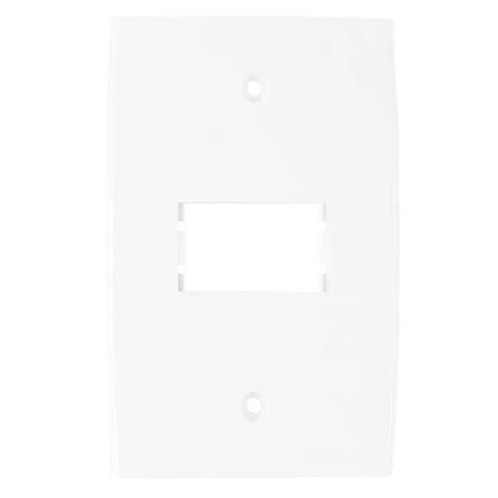PEE UNA PLACA 4X2 C/ 1 POSTO RETANGULAR BRANCO