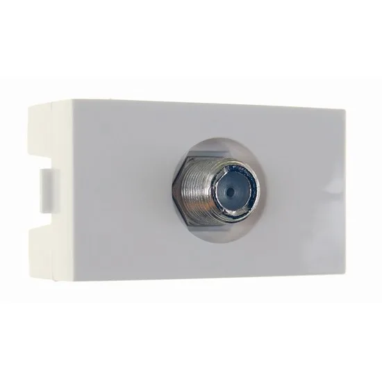 PEE ALFA MODULO TOMADA P/ TV CABO COAXIAL BRANCO