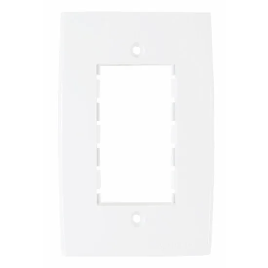 PEE UNA PLACA 4X2 C/ 3 POSTO RETANGULAR BRANCO