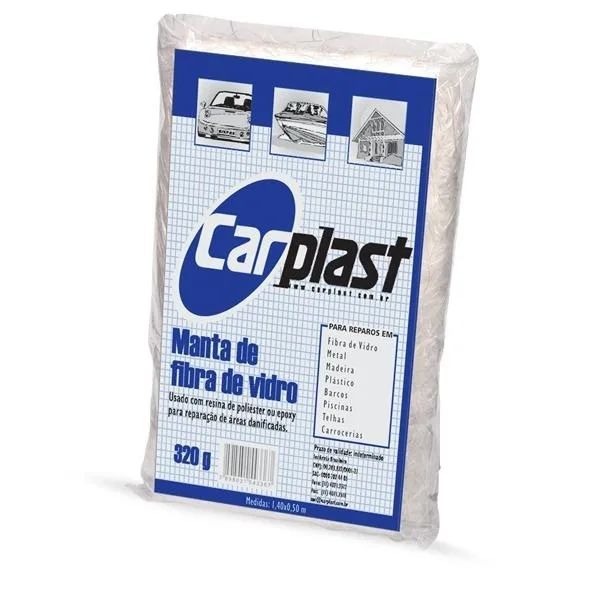 MANTA FIBRA VIDRO 1,40MX0,50M 320G - CARPLAST