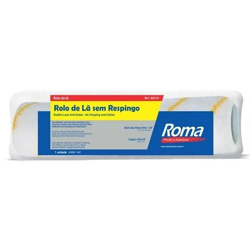 ROLO LA S/ RESPINGO 23CM S/ CABO - PINCEIS ROMA