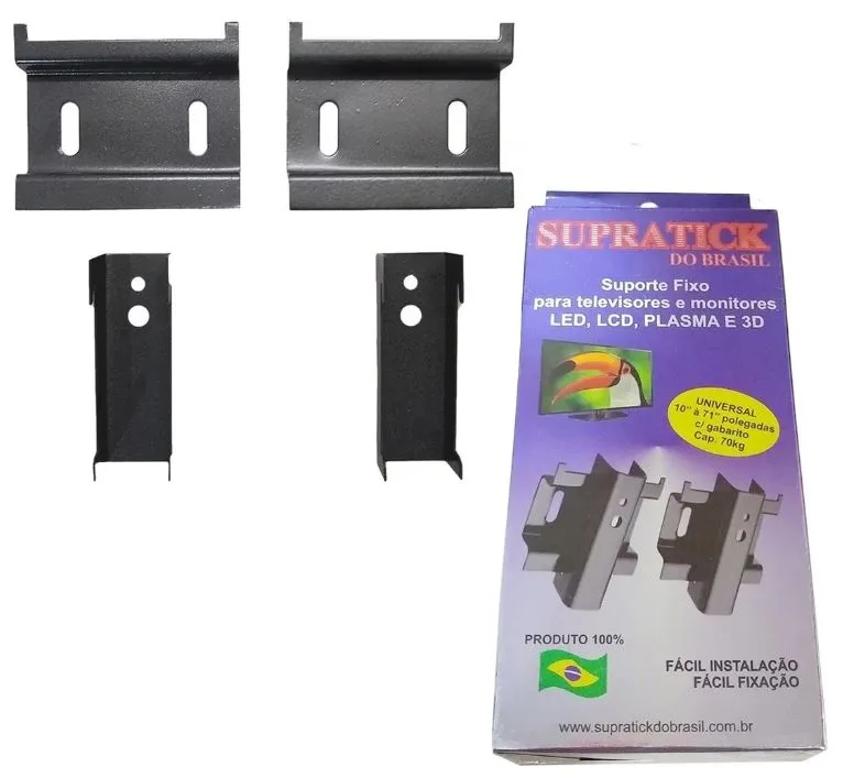 SUPORTE TV FIXO UNIVERSAL 10'' A 71'' REFORCADO - SUPRATICK