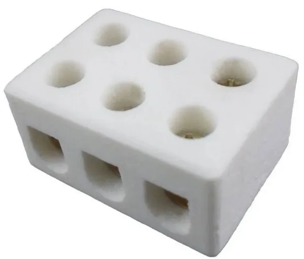 CONECTOR PORCELANA 10MM 3P. C/ 50 UN - A.SANTOS