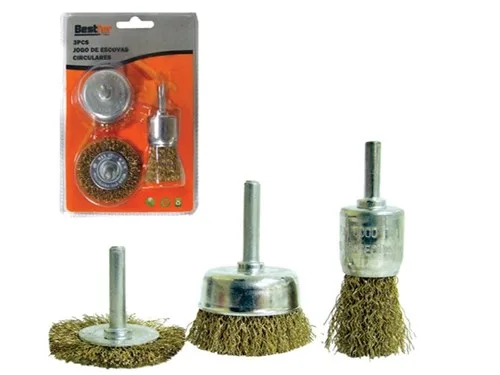 JG. ESCOVAS DE ACO CIRCULARES C/ 3 PC - BF