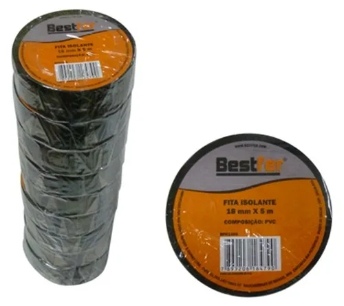 FITA ISOLANTE 19MM X 5M PRETA - BF