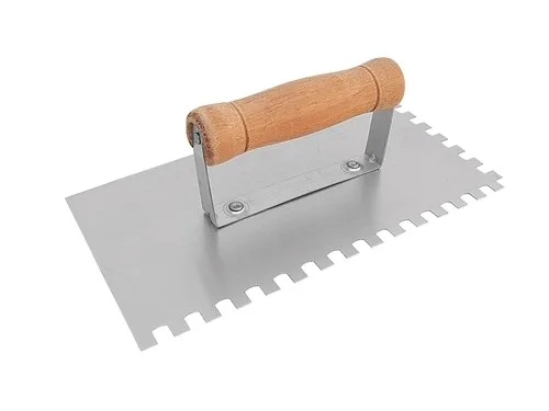 DESEMPENADEIRA ACO DENTADA 12 X 24CM CABO MADEIRA - THOMPSON
