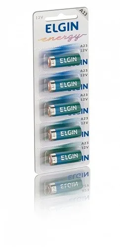 PILHA ALCALINA BATERIA 23A (CARTELA C/5 PC) - ELGIN