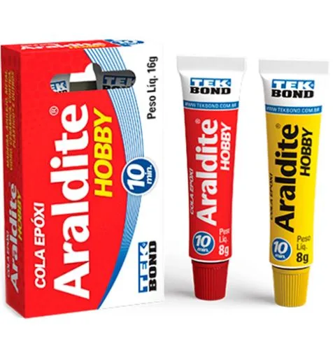 ADESIVO ARALDITE EPOXI LIQUIDO HOBBY 16G C/ 6 UN - TEKBOND