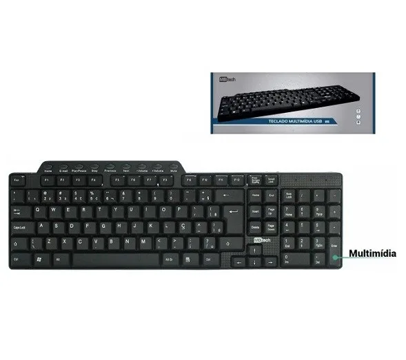 TECLADO USB P/ COMPUTADOR - MBTECH