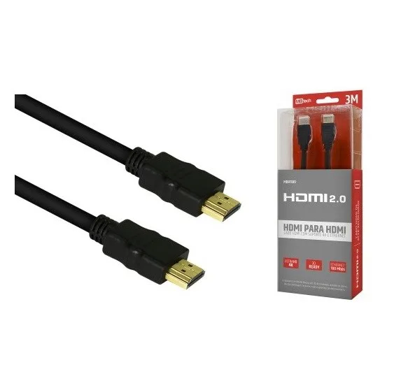 CABO HDMI X HDMI 4K C/ 3M - MBTECH