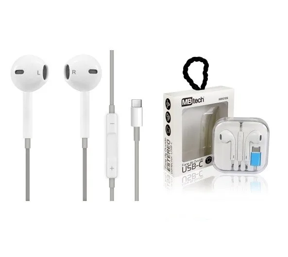 FONE DE OUVIDO C/ MICROFONE PLUG TIPO-C - MBTECH